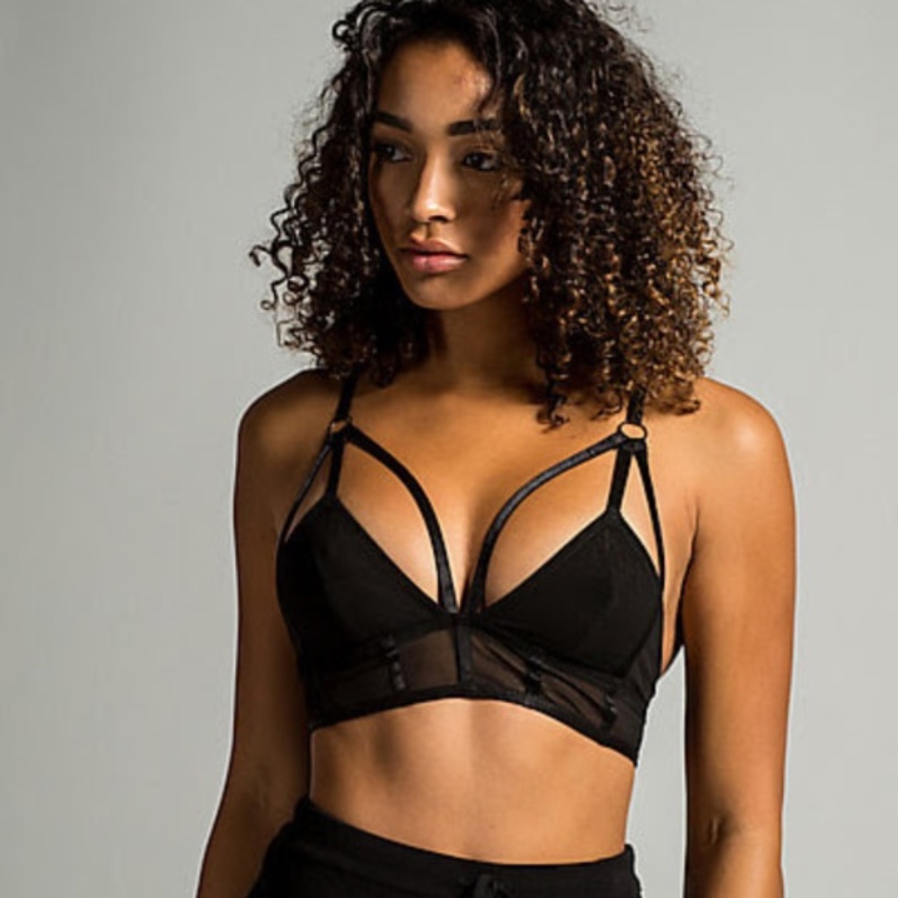 REHAB clothing Caged Strappy Bralette Bra Top
